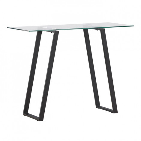 Console Design en Verre "Horten" 100cm Noir|Console|Paris Prix