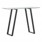 Console Design en Verre "Horten" 100cm Noir|Console|Paris Prix