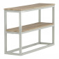 Console Design Double "Rise" 110cm Naturel & Gris|Console|Paris Prix