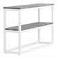 Console Design Double "Rise" 110cm Gris & Blanc|Console|Paris Prix