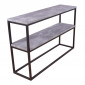 Console Design Double "Rise" 110cm Gris & Noir|Console|Paris Prix