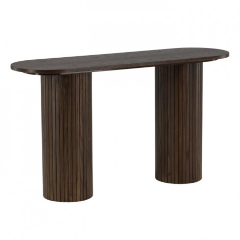 Console Design Nervuré "Bianca" 130cm Marron|Console|Paris Prix