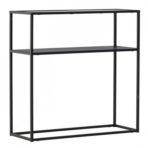Console Design en Verre "Bogota" 80cm Noir|Console|Paris Prix