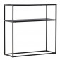 Console Design en Verre "Bogota" 80cm Noir|Console|Paris Prix