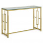 Console Design Verre Fumé "Pola" 120cm Or|Console|Paris Prix