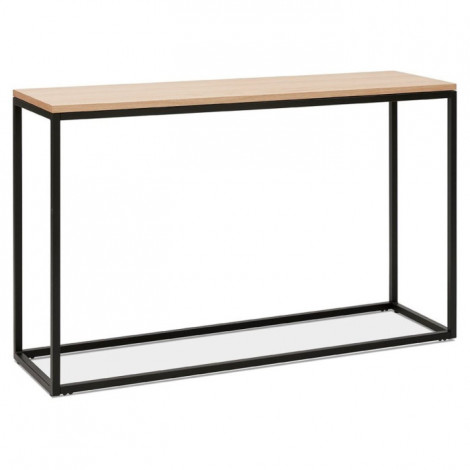 Console Design Métal & Bois "Mira" 120cm Naturel & Noir|Console|Paris Prix