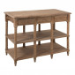 Console 6 Tiroirs en Bois "Bianca" 131cm Naturel|Console|Paris Prix