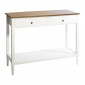 Console 2 Tiroirs en Bois "Solen" 110cm Blanc|Console|Paris Prix