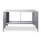 Console Design "Manala" 152cm Blanc & Argent|Console|Paris Prix