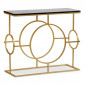 Console Design en Marbre "Gatsby" 91cm Noir & Or|Console|Paris Prix