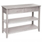 Console 2 Tiroirs en Bois "Charme" 110cm Naturel|Console|Paris Prix