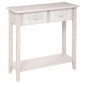 Console Design 2 Tiroirs "Hina" 80cm Blanc|Console|Paris Prix