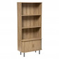 Bibliothèque 3 Étagères Design "Colva" 179cm Beige|Bibliothèque|Paris Prix