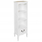Bibliothèque 1 Tiroir en Bois "Victoria" 120cm Blanc|Bibliothèque|Paris Prix