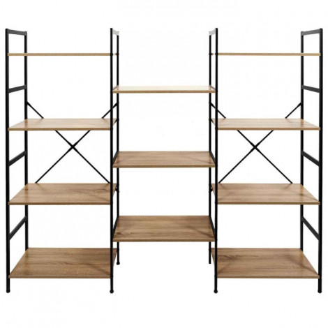 Étagère Bibliothèque "Industrielle" 172cm Naturel|Bibliothèque|Paris Prix