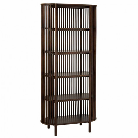 Étagère 5 Niveaux en Bois "Gavya" 190cm Brun Foncé|Bibliothèque|Paris Prix