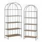 Lot de 2 Étagères Déco "Carambo" 182cm Marron|Bibliothèque|Paris Prix