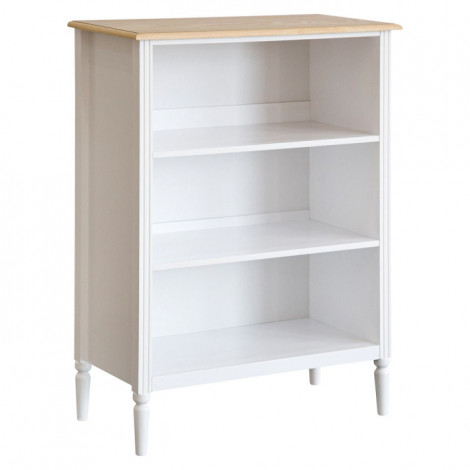 Étagère 3 Niveaux Design "Solen" 102cm Blanc|Bibliothèque|Paris Prix