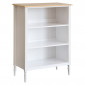 Étagère 3 Niveaux Design "Solen" 102cm Blanc|Bibliothèque|Paris Prix