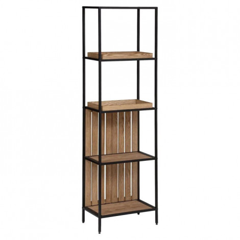 Étagère 4 Niveaux Déco "Bakos" 176cm Naturel|Bibliothèque|Paris Prix