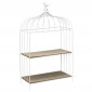 Étagère Déco à Poser "Cage à Oiseau" 51cm Blanc|Bibliothèque|Paris Prix
