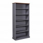 Étagère 5 Niveaux Design "Zernan" 194cm Gris|Bibliothèque|Paris Prix