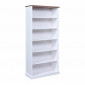 Étagère 5 Niveaux Design "Takao" 194cm Blanc|Bibliothèque|Paris Prix