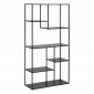 Étagère Bibliothèque 6 Niveaux "Gota" 180cm Noir|Bibliothèque|Paris Prix