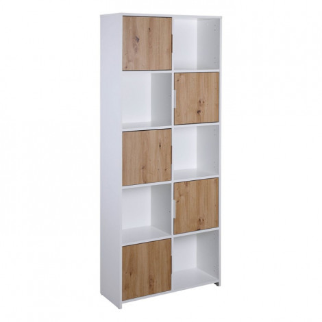 Étagère Design 10 Cases "Adam" 185cm Blanc|Bibliothèque|Paris Prix