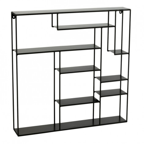 Etagère Design en Métal "Maranta" 80cm Noir|Bibliothèque|Paris Prix