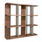 Étagère Design 3 Niveaux "Terrie" 180cm Marron|Bibliothèque|Paris Prix