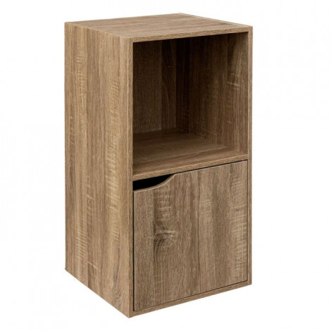 Étagère 2 Cases "Mix Modul" 67cm Naturel|Bibliothèque|Paris Prix