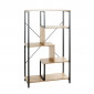 Étagère Bibliothèque "Miranda" 132cm Chêne & Noir|Bibliothèque|Paris Prix