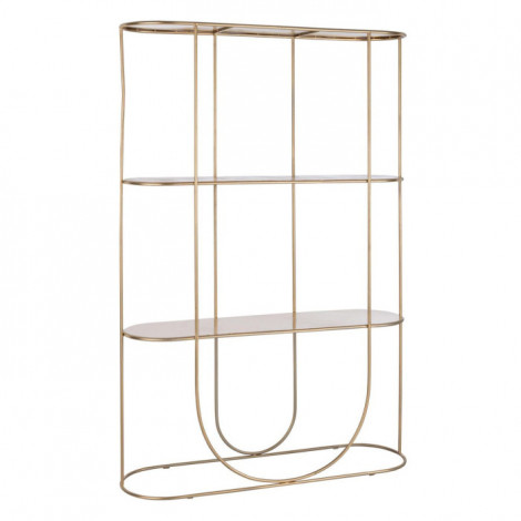 Étagère Design 3 Niveaux "Kayla" 181cm Or|Bibliothèque|Paris Prix