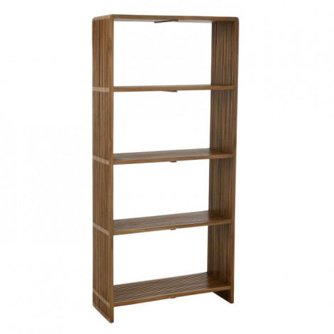 Bibliothèque 4 Niveaux en Bois "Teck" 190cm Naturel|Bibliothèque|Paris Prix