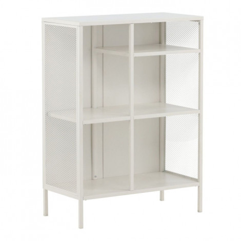 Étagère 3 Niveaux en Métal "Misha" 110cm Blanc|Bibliothèque|Paris Prix