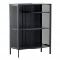 Étagère 3 Niveaux en Métal "Misha" 110cm Gris|Bibliothèque|Paris Prix