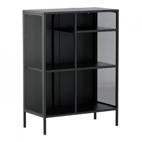 Étagère 3 Niveaux en Métal "Misha" 110cm Noir|Bibliothèque|Paris Prix