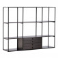 Étagère Design 4 Niveaux "Amaraillo" 150cm Noir|Bibliothèque|Paris Prix