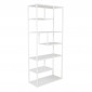Étagère Bibliothèque 6 Niveaux "Staal" 188cm Blanc|Bibliothèque|Paris Prix