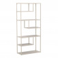 Étagère Bibliothèque 6 Niveaux "Staal" 188cm Beige|Bibliothèque|Paris Prix