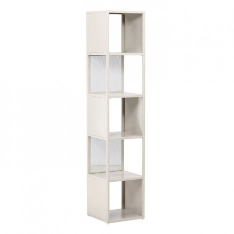 Étagère 5 Niveaux en Métal "Buenos Aires" 185cm Beige|Bibliothèque|Paris Prix