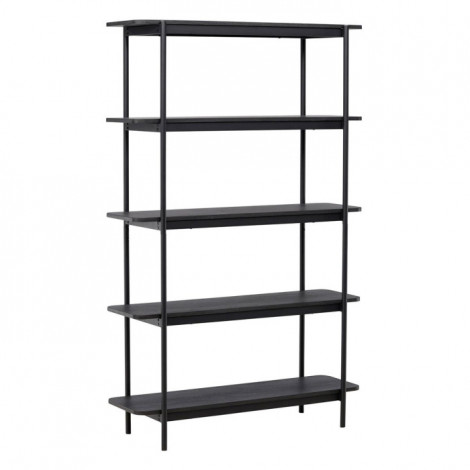 Étagère 5 Niveaux "Heim" 190cm Noir|Bibliothèque|Paris Prix