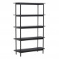 Étagère 5 Niveaux "Heim" 190cm Noir|Bibliothèque|Paris Prix