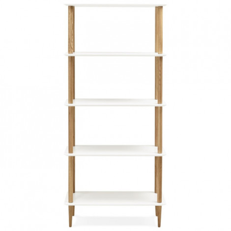 Étagère 5 Niveaux "Nivala" 180cm Blanc|Bibliothèque|Paris Prix