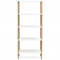 Étagère 5 Niveaux "Nivala" 180cm Blanc|Bibliothèque|Paris Prix