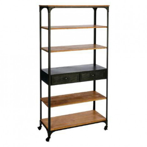 Bibliothèque 4 Niveaux "Torof" 198cm Naturel|Bibliothèque|Paris Prix