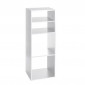 Étagère 4 Cases "Mix N Modul" 34cm Blanc|Bibliothèque|Paris Prix