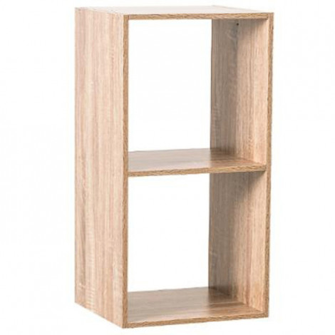 Étagère 2 Cases "Mix N Modul" 34cm Naturel|Bibliothèque|Paris Prix