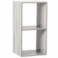 Étagère 2 Cases "Mix N Modul" 34cm Gris|Bibliothèque|Paris Prix